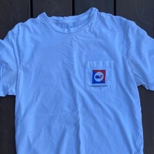 Red Blue Flag Vineyard Vines Short Sleeve T-Shirt